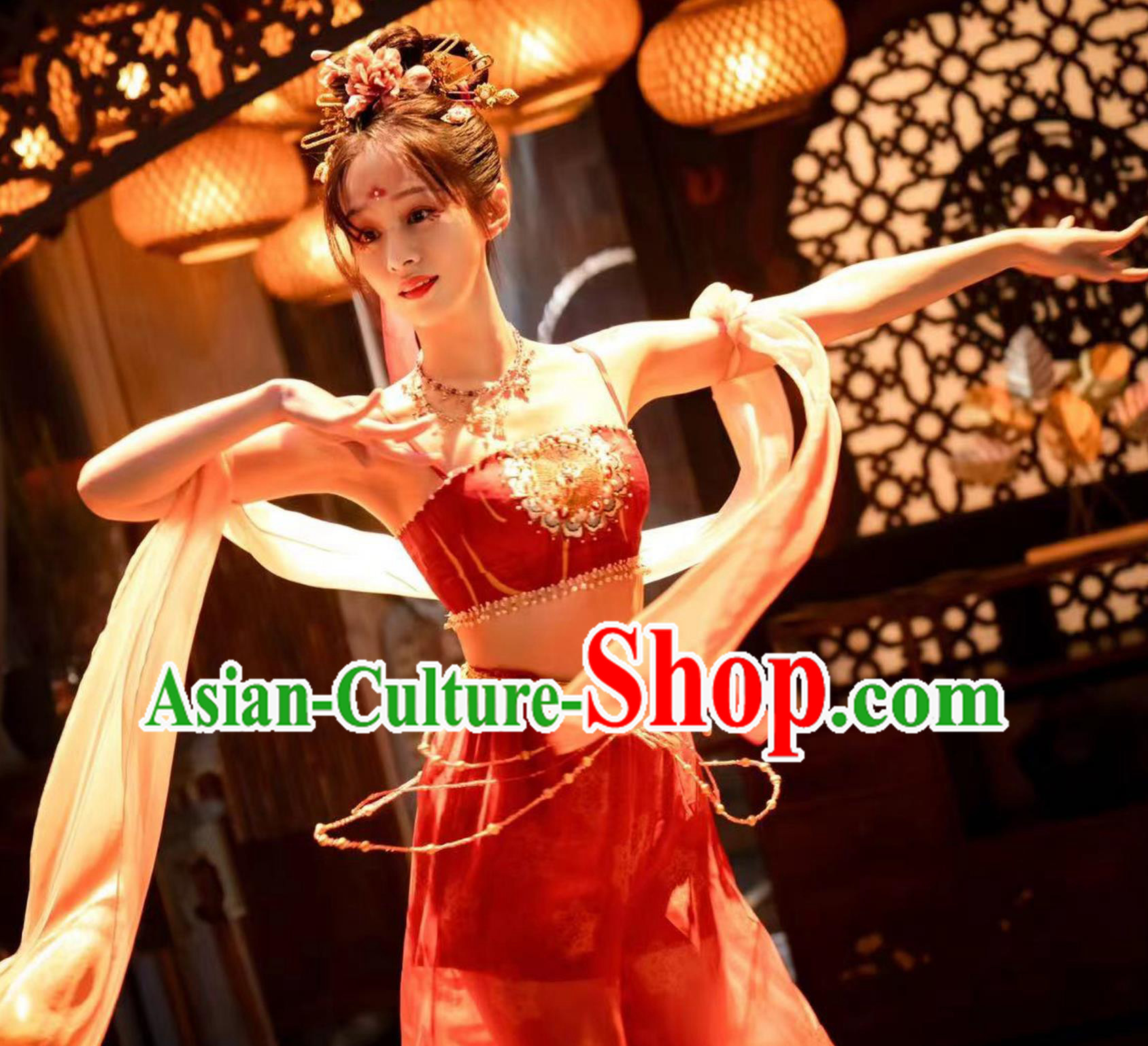 Traditional China Classical Dance Dress TV Series Drama Strange Tales of Tang Dynasty Dance Lady Costume Ancient Chinese Young Woman Clothing