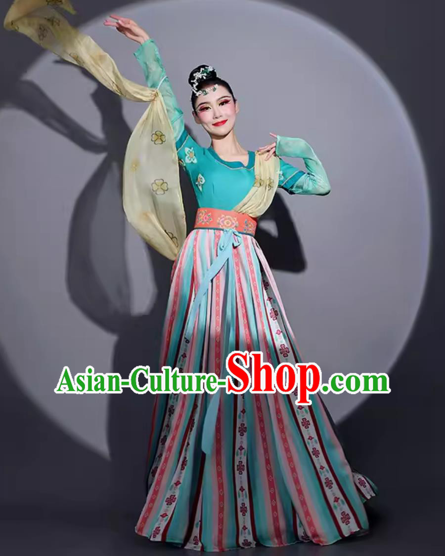 Chinese Chang An Tang Dance Costume Traditional Woman Hanfu Dress China Classical Dance Clothing