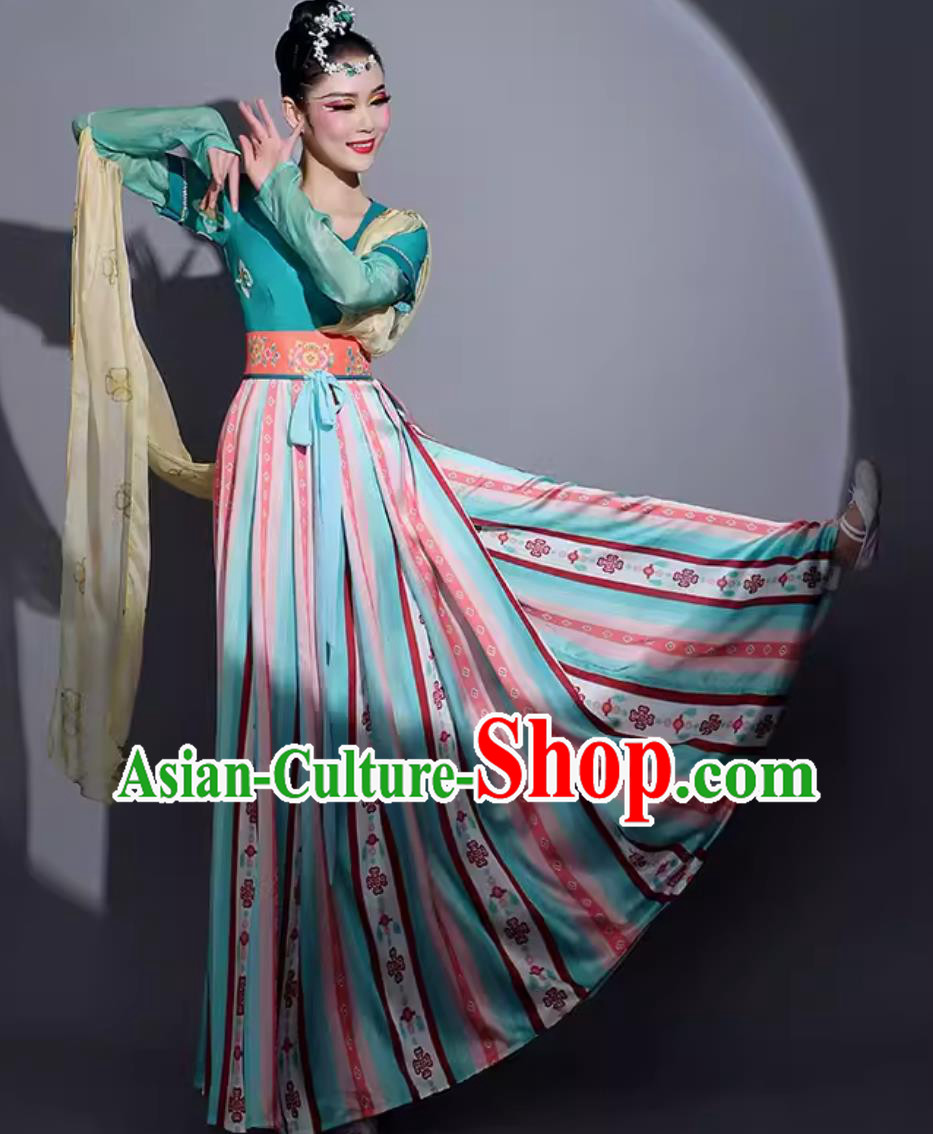 Chinese Chang An Tang Dance Costume Traditional Woman Hanfu Dress China Classical Dance Clothing