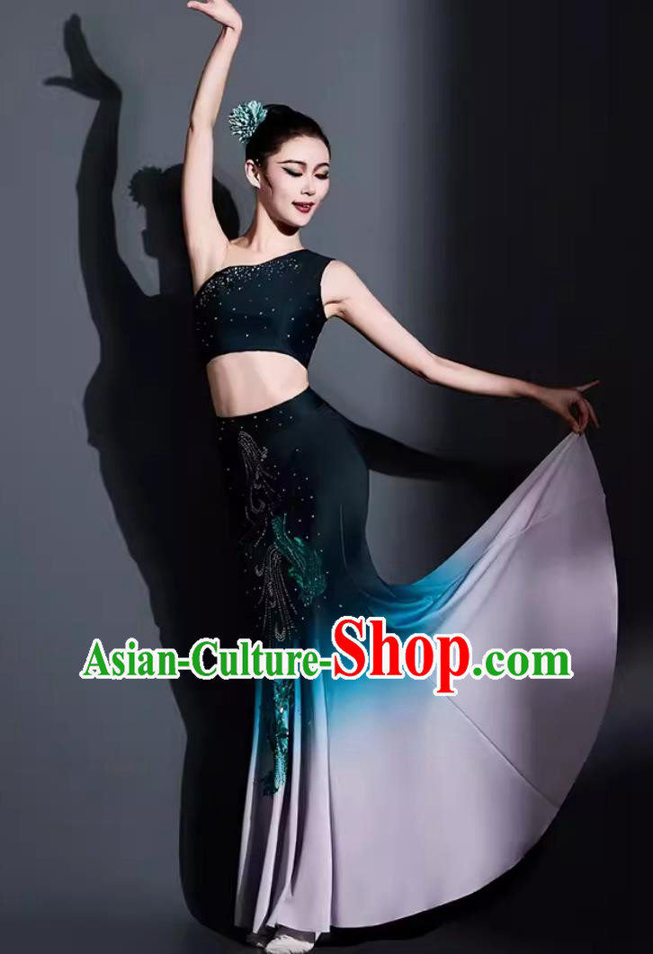 Traditional Yunnan Ethnic Performance Clothing China Peacock Dance Dance Dress Chinese Dai Nationality Dance Costume
