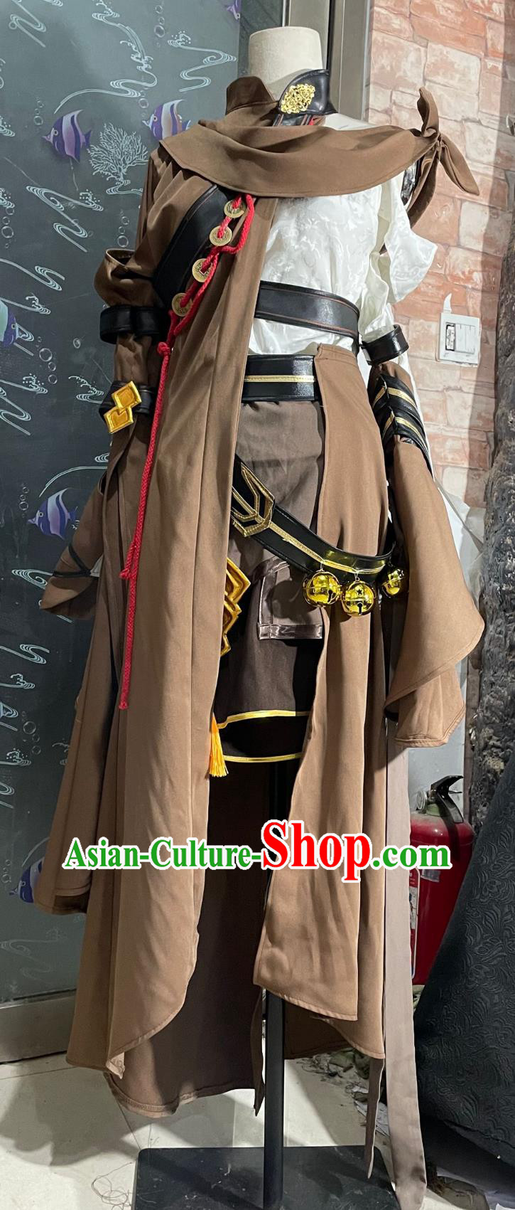 Ancient Chinese Female Warrior Costume China Online Game Sword Heroes Fate Cosplay Beggar Faction Dress