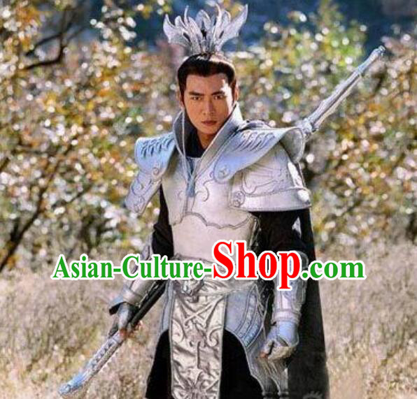 Chinese TV Drama Lotus Lantern Erlang Er Lang God Costume Ancient China Warrior Deity Yang Jian Clothing