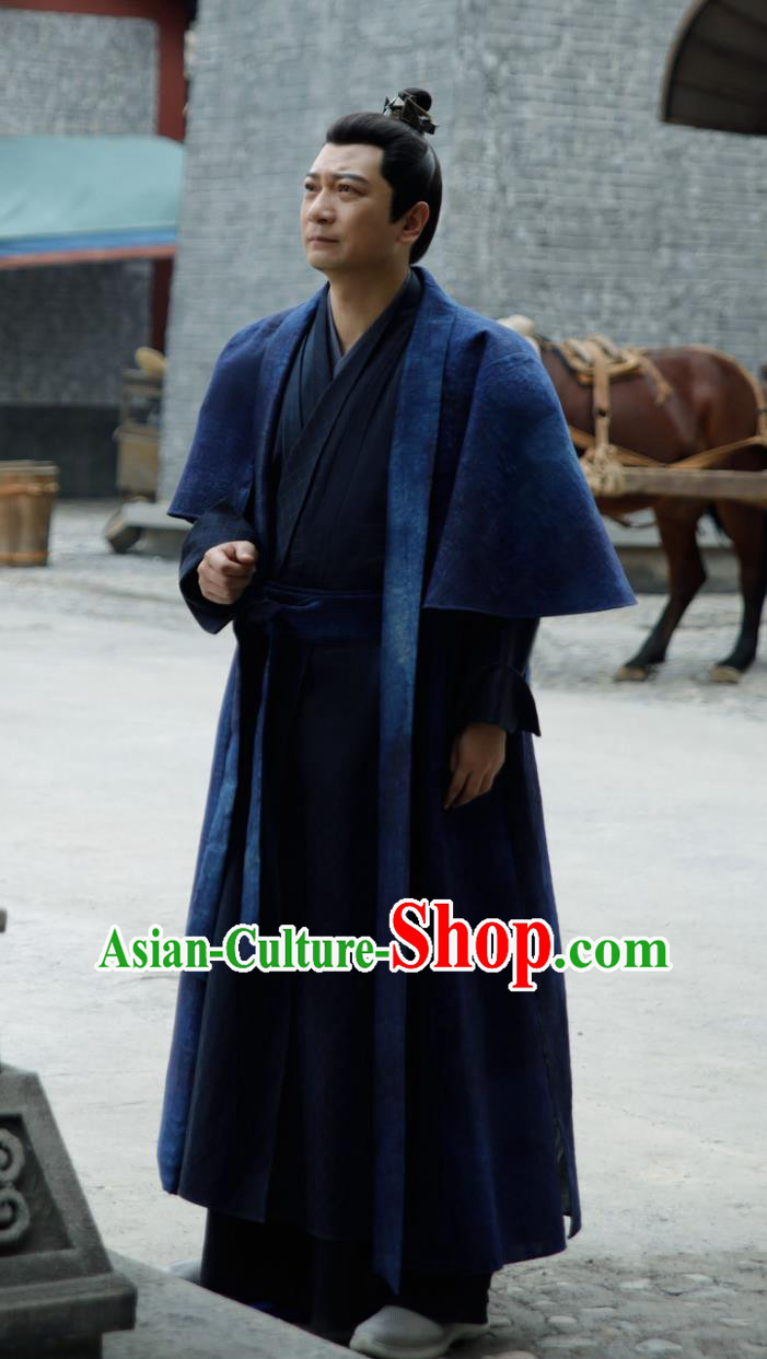 Ancient China Government Amanuensis Clothing Traditional Chinese Hanfu TV Series Qing Yu Nian Official Wang Qi Nian Costume