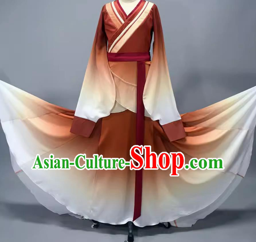 China Han Tang Dance Clothing Women Group Dance Dress Chinese Classical Dance Costume