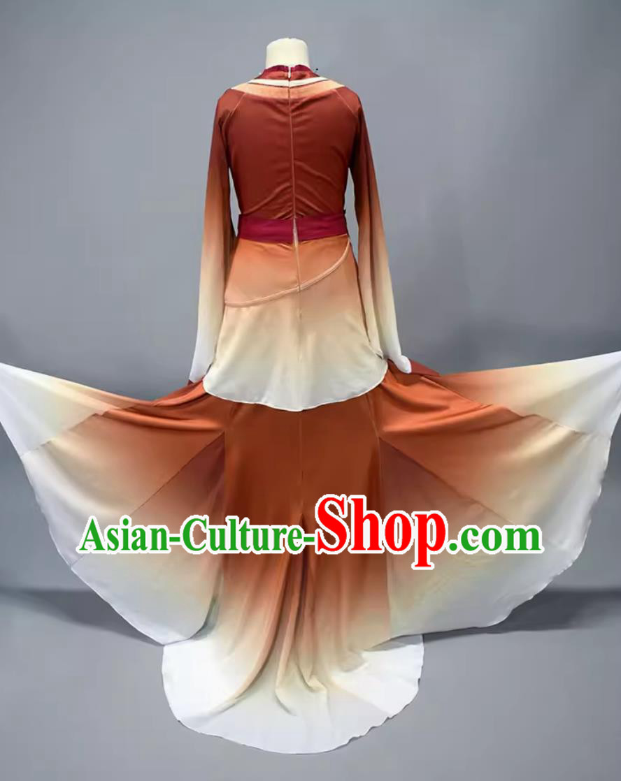 China Han Tang Dance Clothing Women Group Dance Dress Chinese Classical Dance Costume