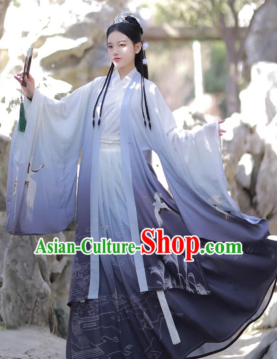 Traditional Chinese Hanfu Ancient China Swordsman Costume Jin Dynasty Clothing