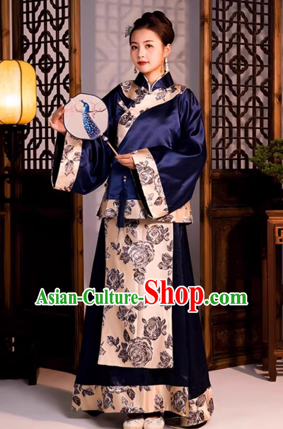 Chinese Traditional Dress Late Qing Dynasty Woman Clothing Ancient China Young Mistress Costume