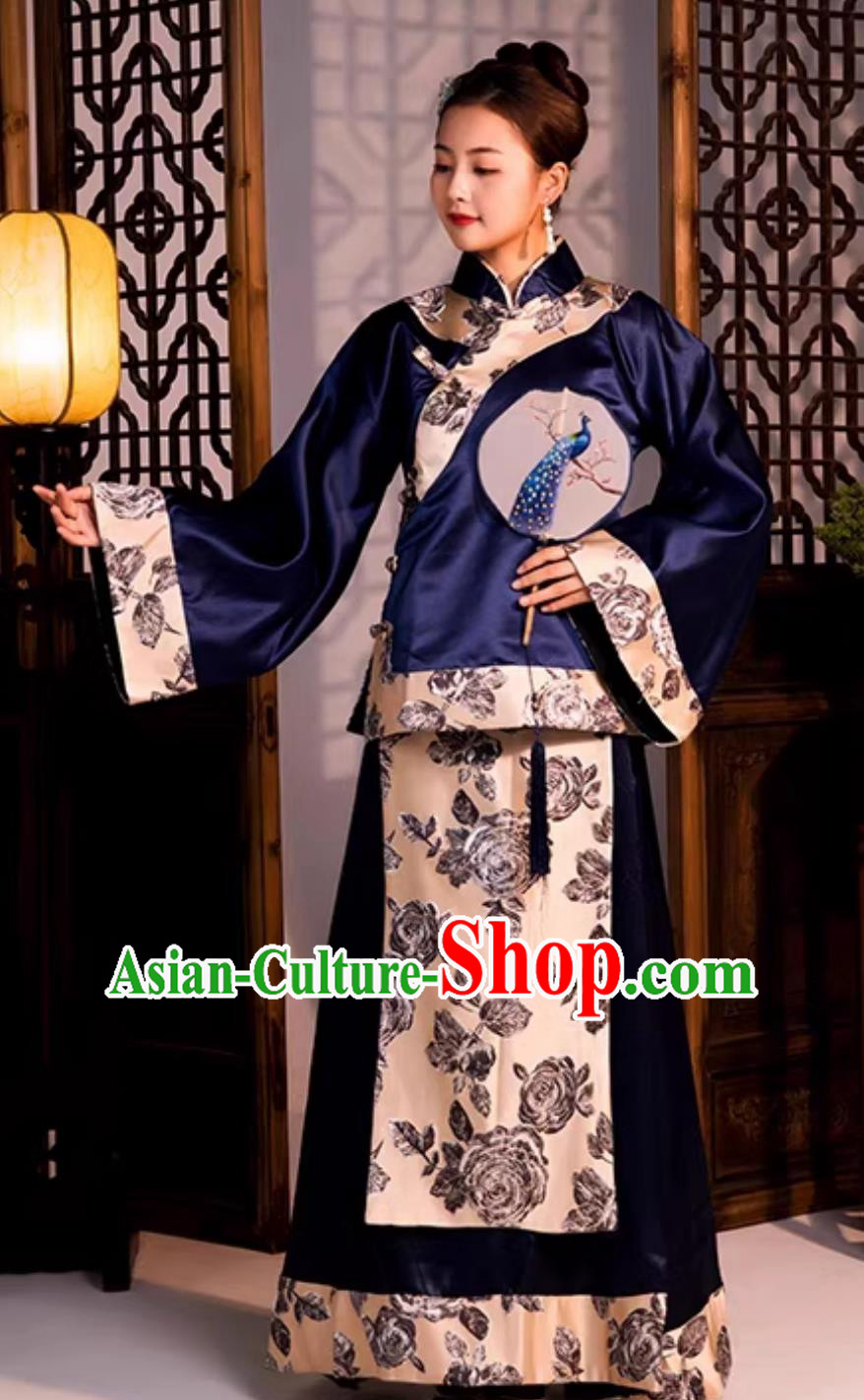 Chinese Traditional Dress Late Qing Dynasty Woman Clothing Ancient China Young Mistress Costume