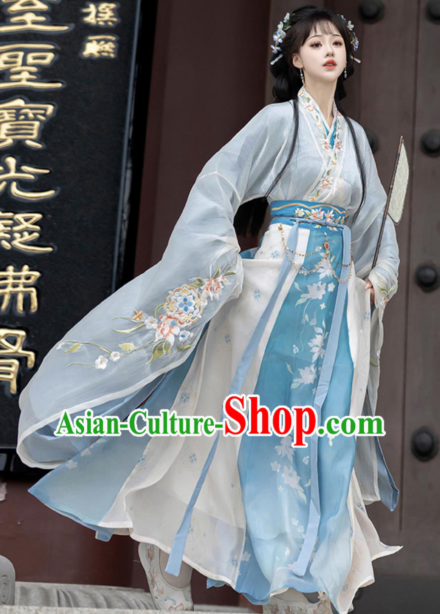 Ancient China Princess Costume Traditional Hanfu Dress Chinese Jin Dynasty Court Woman Clothing