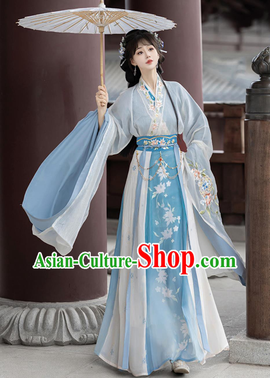 Ancient China Princess Costume Traditional Hanfu Dress Chinese Jin Dynasty Court Woman Clothing