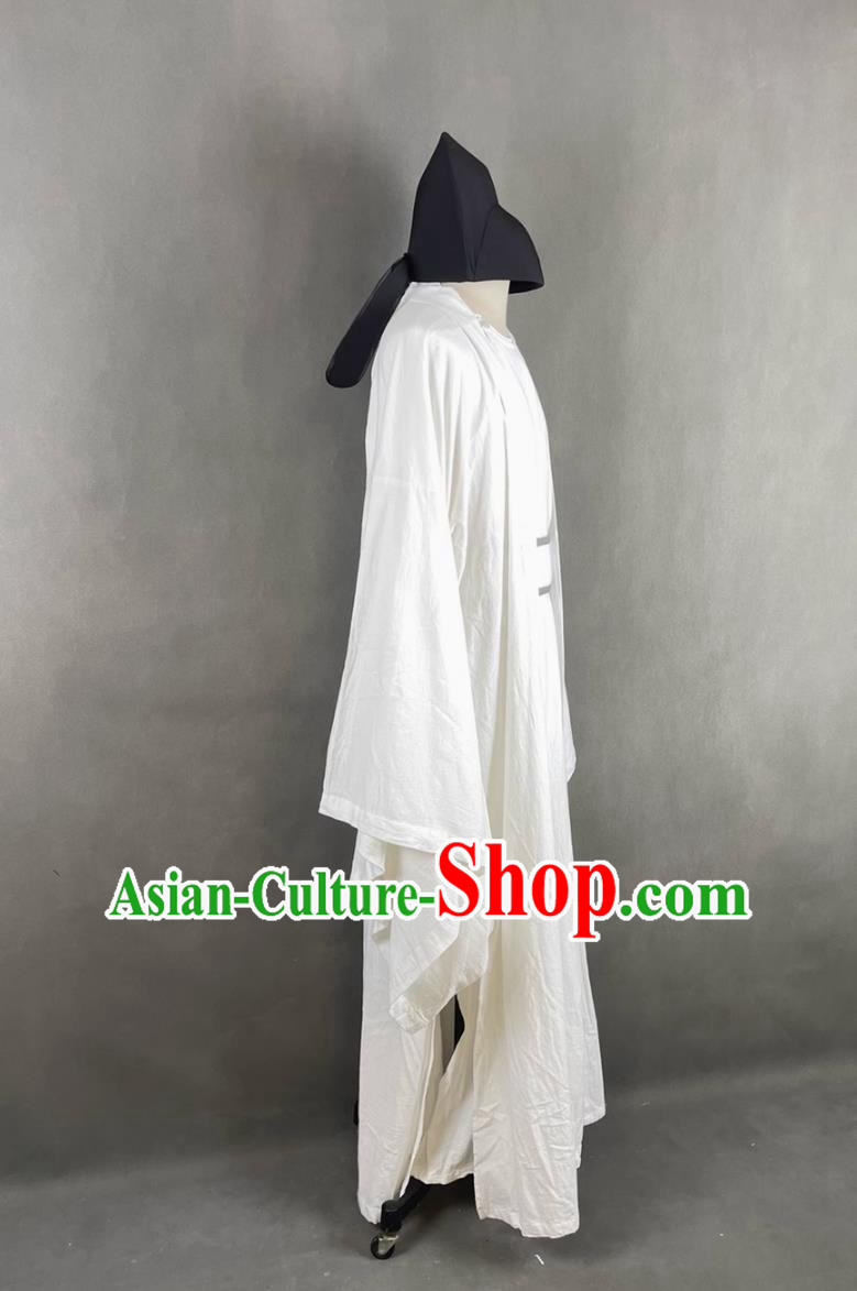 Traditional Chinese Tang Dynasty Hanfu Poet Li Bai Costume Ancient China Scholar Clothing