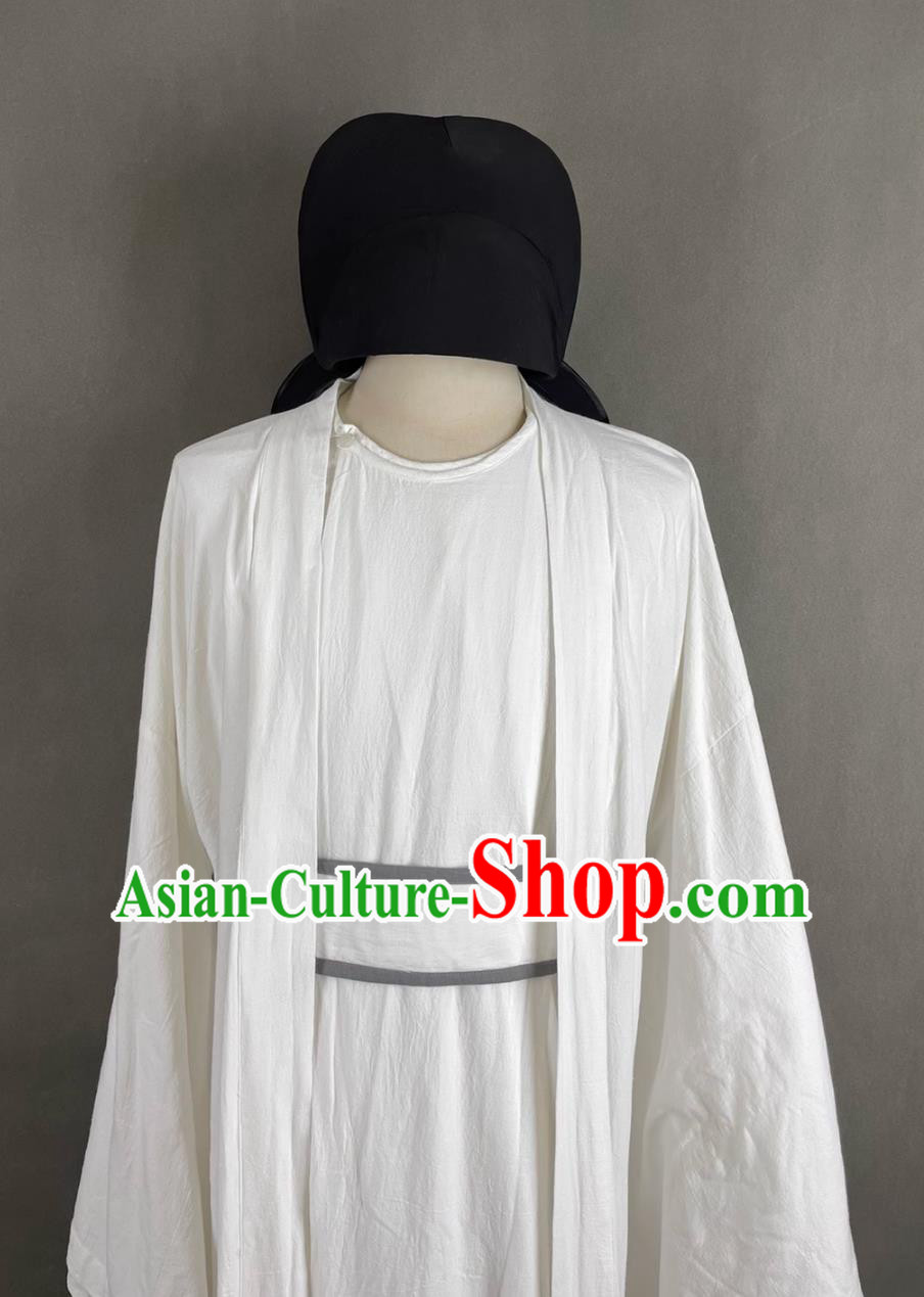 Traditional Chinese Tang Dynasty Hanfu Poet Li Bai Costume Ancient China Scholar Clothing