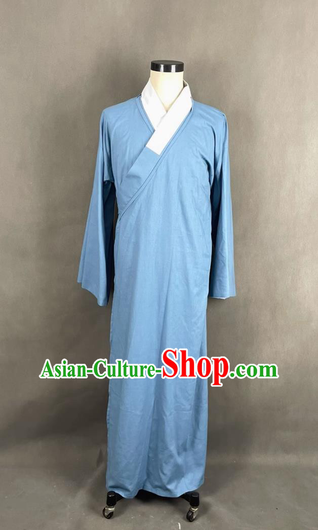Traditional Chinese Ming Dynasty Hanfu Philosopher Wang Yang Ming Costume Ancient China Scholar Clothing