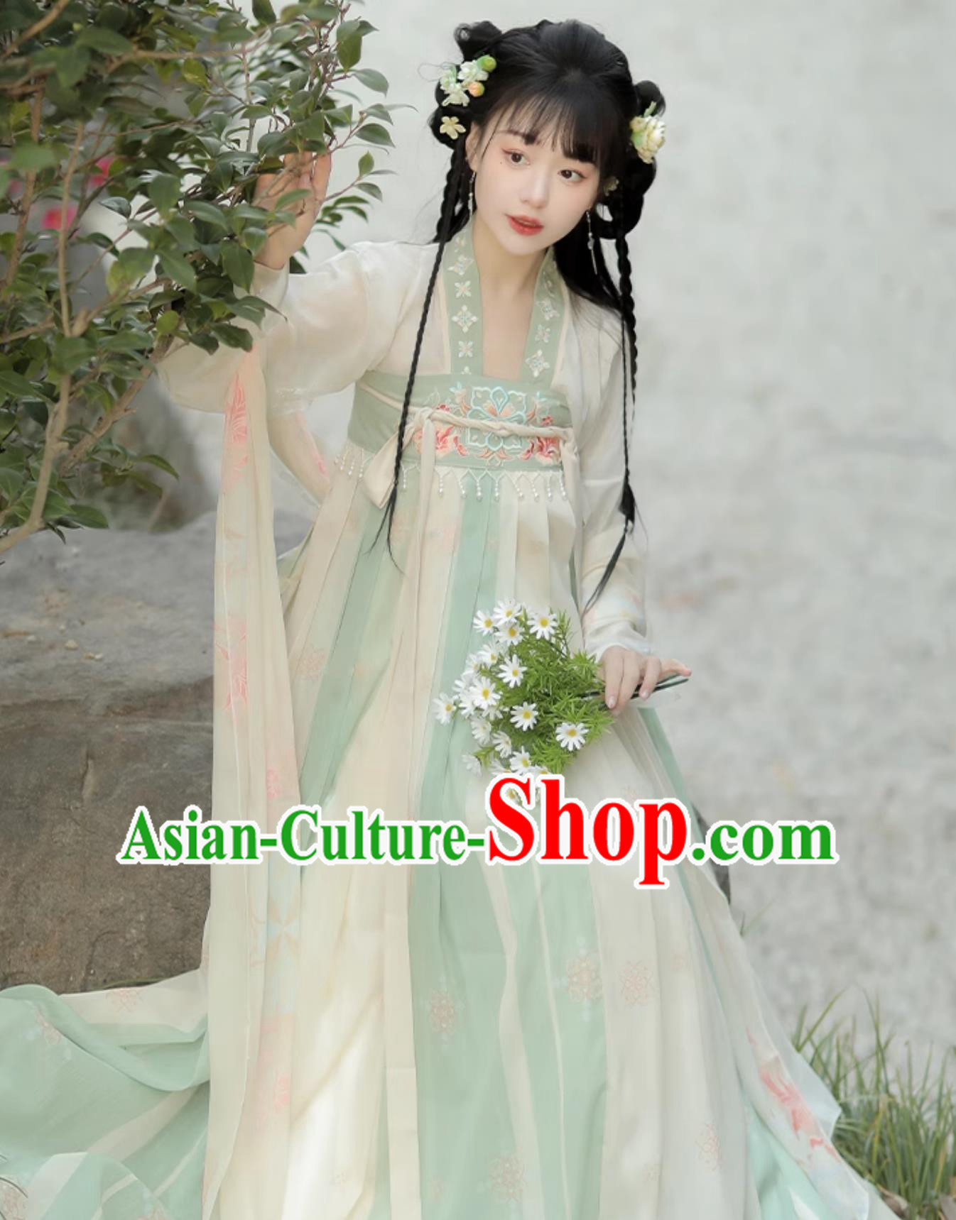 Chinese Tang Dynasty Palace Lady Clothing Ancient China Princess Costume Traditional Female Hanfu Dress