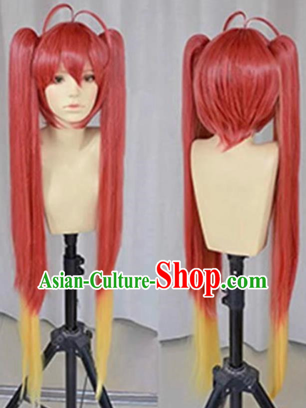I Want To Become The Twin Tail Kanshu Souji Cos Wig