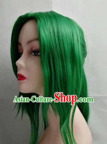 Fire Emblem COS Dawn Goddess Irenecia Green Cosplay Wig