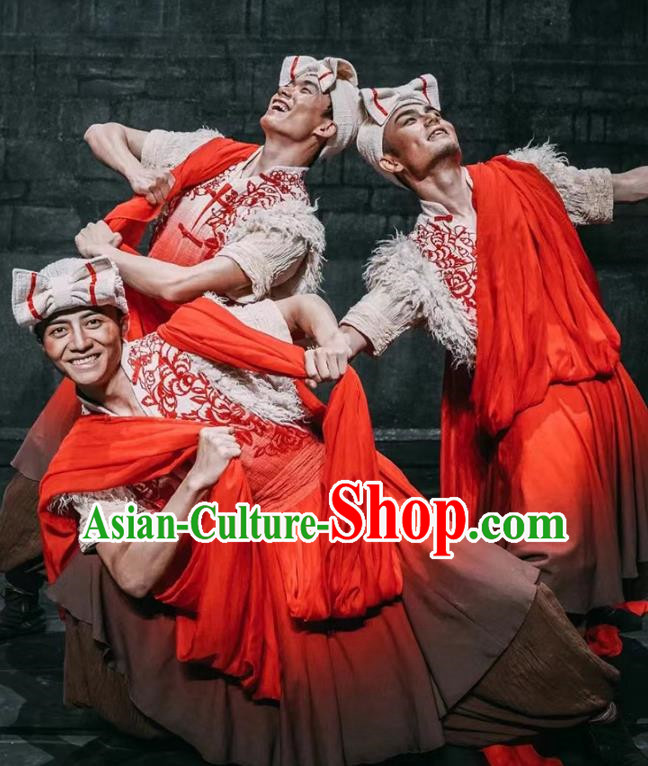 Northern Shaanxi Folk Song High End Dance Performance Costumes Group Dance China Ethnic Costumes Local Characteristic Folk Dance Costumes