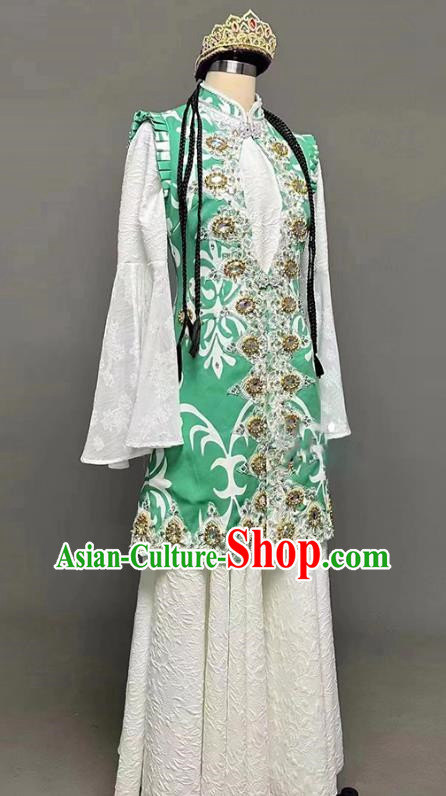 Xinjiang Dance Costumes Tianshan Girl Performance Costumes Large Swing Skirts Hui Costumes Minority Costumes For Women