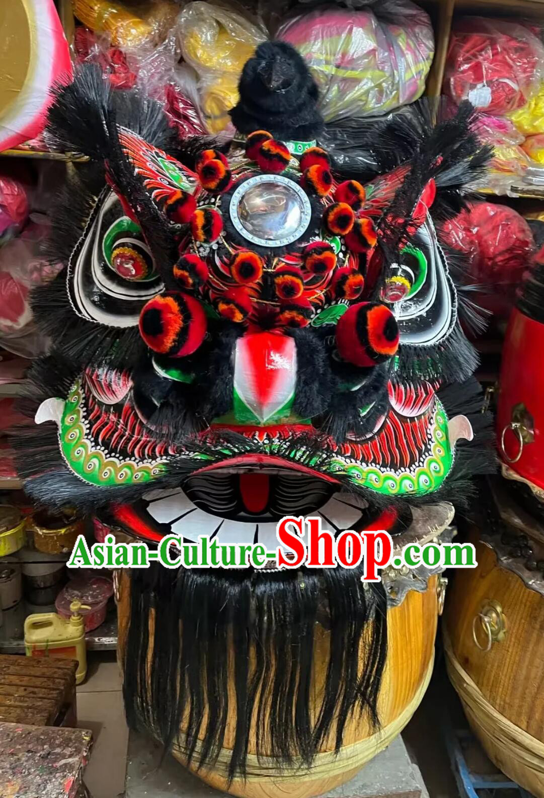 Chinese Celebration Dancing Lion Super Fut San Lion Modern Toothbrush Su Lion Costumes Complete Set