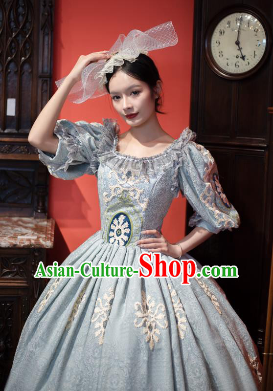 European Style Court Dress European Medieval British Aristocratic Retro Victorian Era Costume Photo Stage Clothing