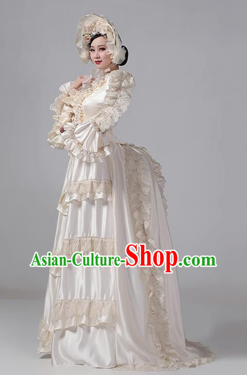 European Style Court Costume 19th Century British Aristocratic Retro Dark Gothic Dress Photo Stage Clothing