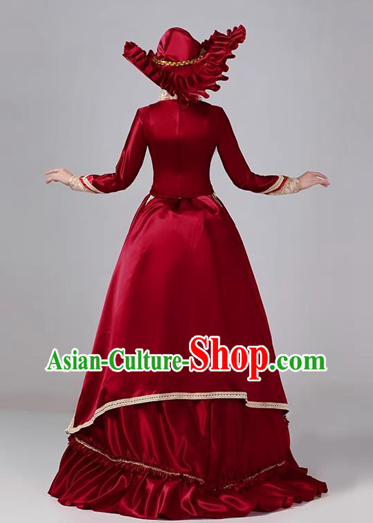 European Style Court Costume Medieval Victorian Era Evening Clothing Princess Classical Dress