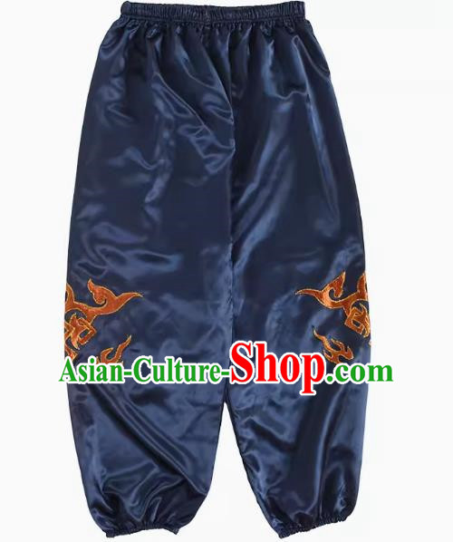 Navy Blue Chaoshan Armed Yingge Trousers Dance Costume Trousers To Welcome The Master Costume Parade Trousers Martial Arts Performance Costumes