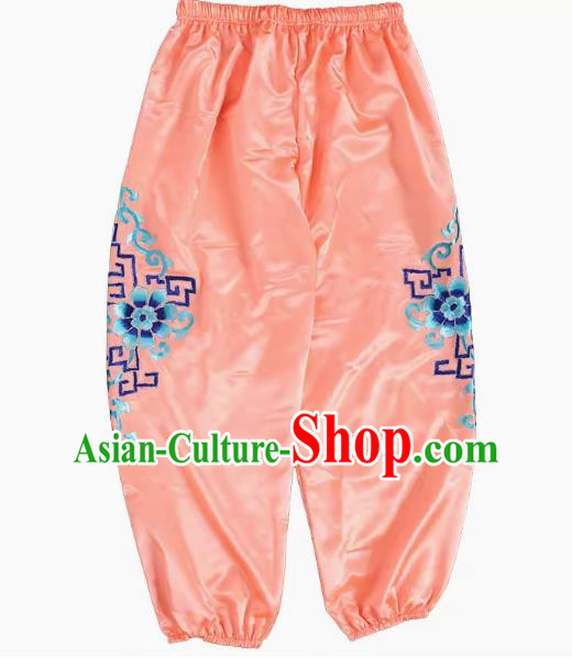 Pink Chaoshan Armed Yingge Trousers Dance Costume Trousers To Welcome The Master Costume Parade Trousers Martial Arts Performance Costumes