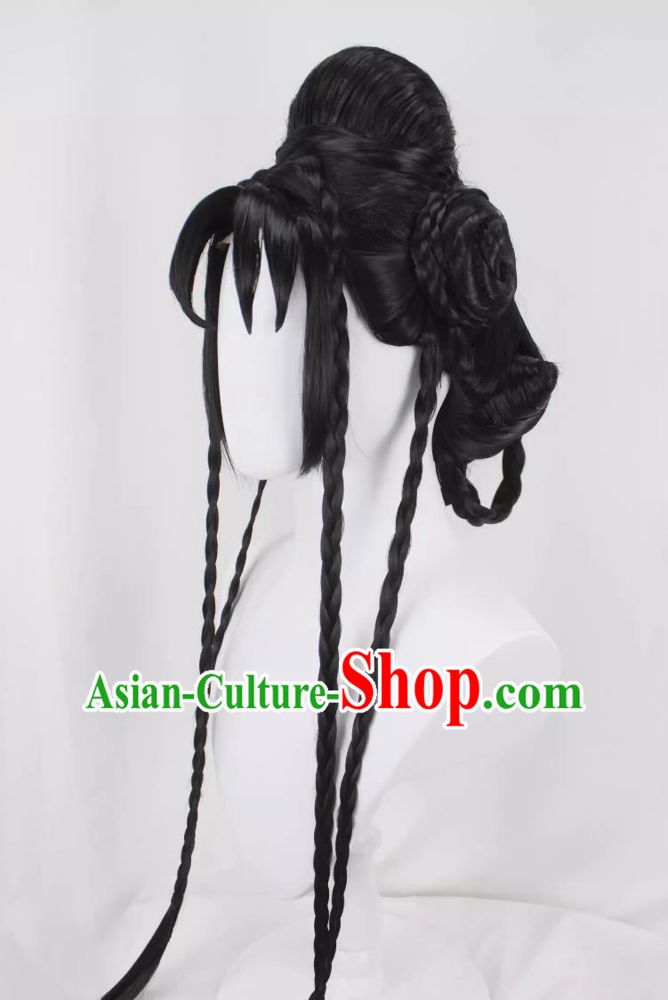 Cosplay Fake Hair King Pesticide Miyue Skin Cos Bai Jingjing Hair Bag Braid Custom Wig