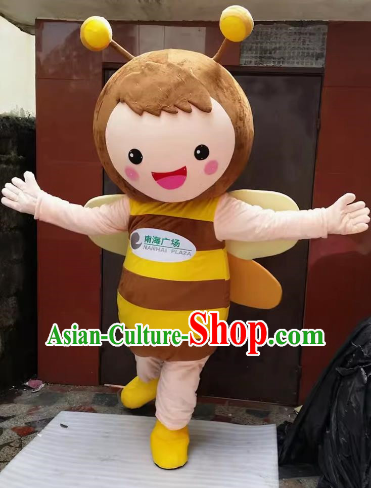 Big Bee Doll Costume Customized Brand Promotion Mascot Cartoon Adult Wearing Doll Costume Suit Distributing Flyer Puppet