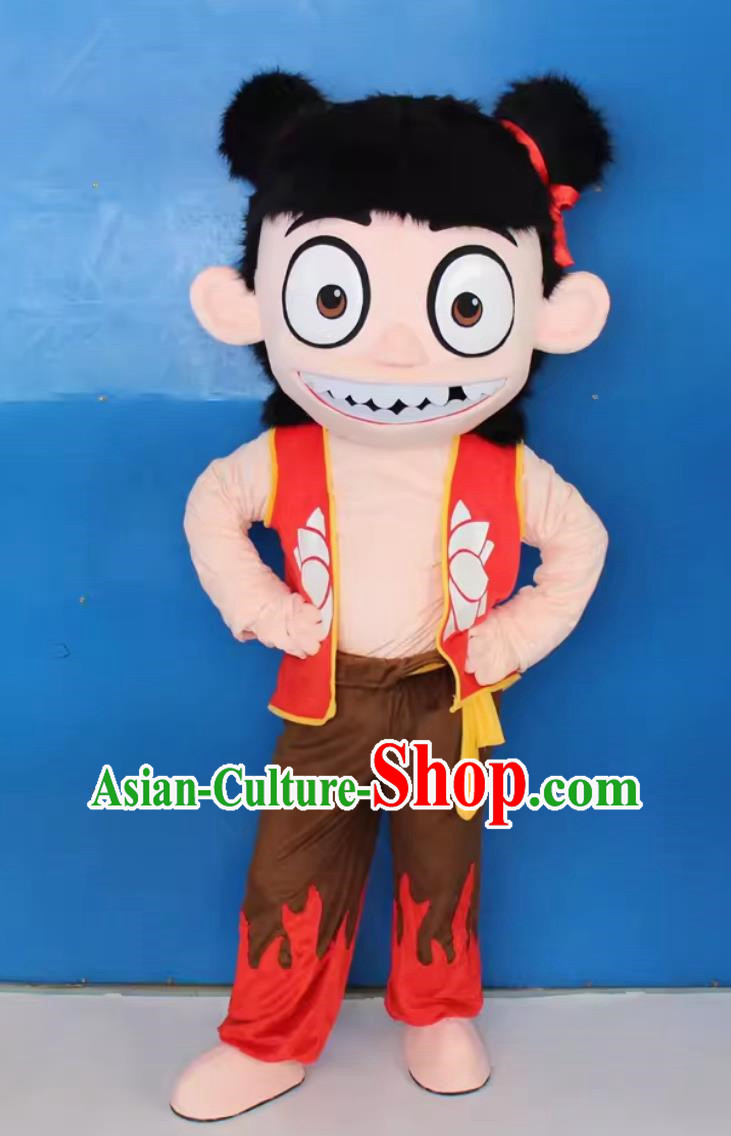 Nezha Demon Boy Comes To The World Doll Costume Nezha Naohai Cartoon Adult Clothing Pedestrians Wear Cartoon Doll Clothes