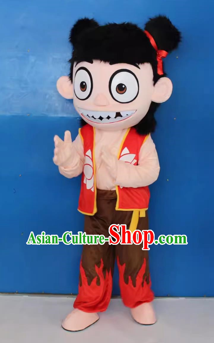 Nezha Demon Boy Comes To The World Doll Costume Nezha Naohai Cartoon Adult Clothing Pedestrians Wear Cartoon Doll Clothes