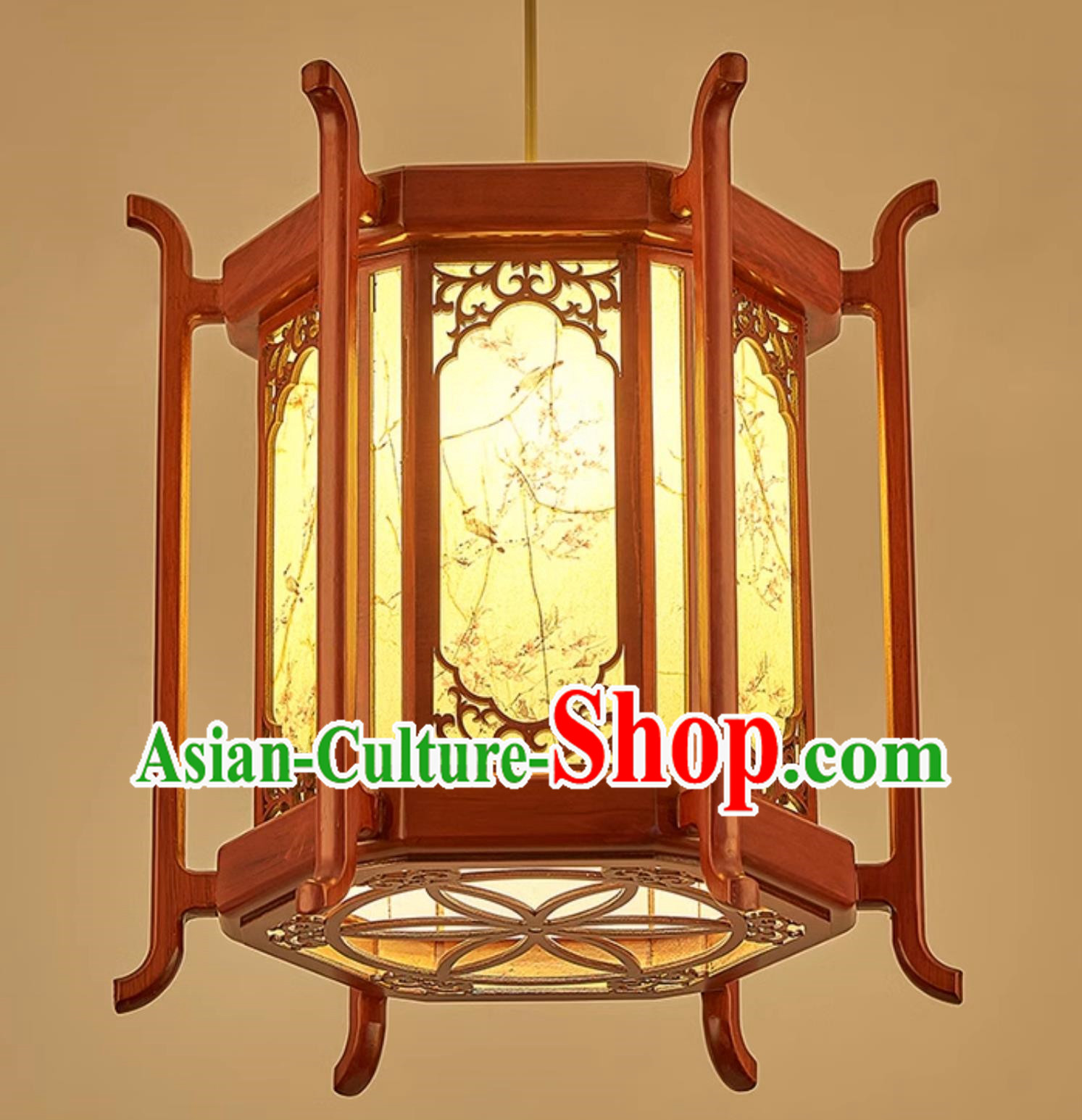 24 Inches Diameter Chinese Antique Chandelier Classical Lantern Solid Wood Lamp