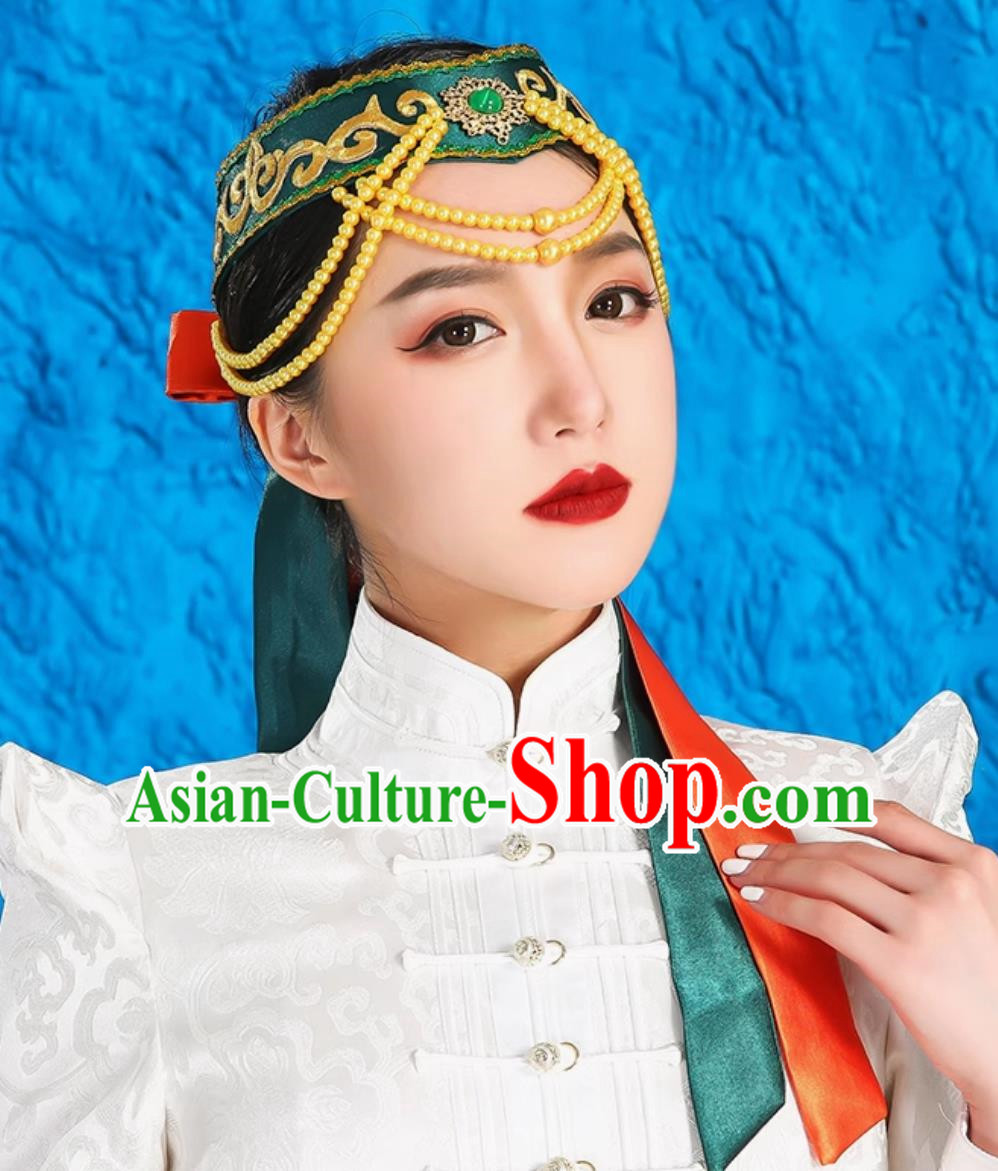 Mongolian Ladies And Children Universal Bowl Dance Chopstick Dance Headwear Ethnic Minority Wedding Hat