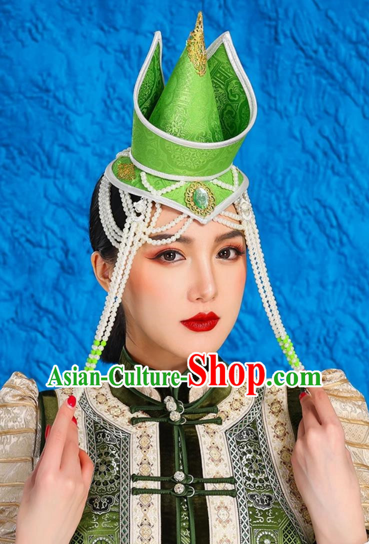 Mongolian Performance Headwear Minority Style Dance Performance Catwalk Hat Photography Hair Accessories