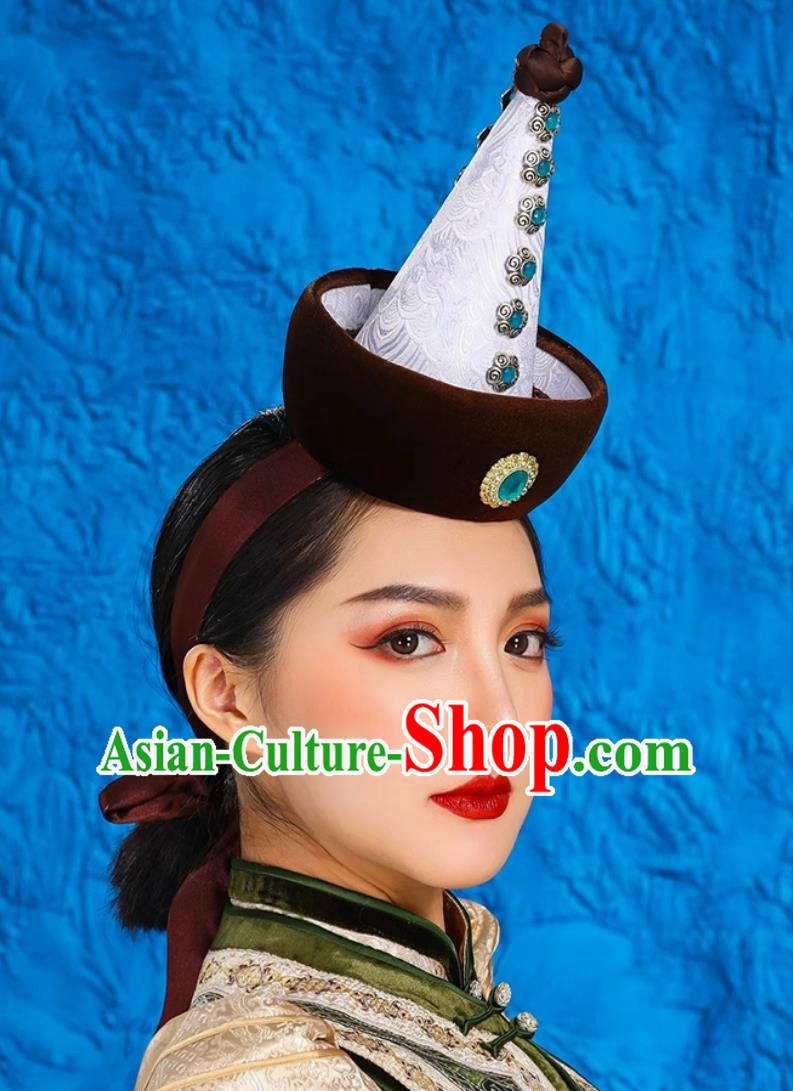 Ethnic Style Ancient Crown Mongolian Headdress Exotic Style Hat