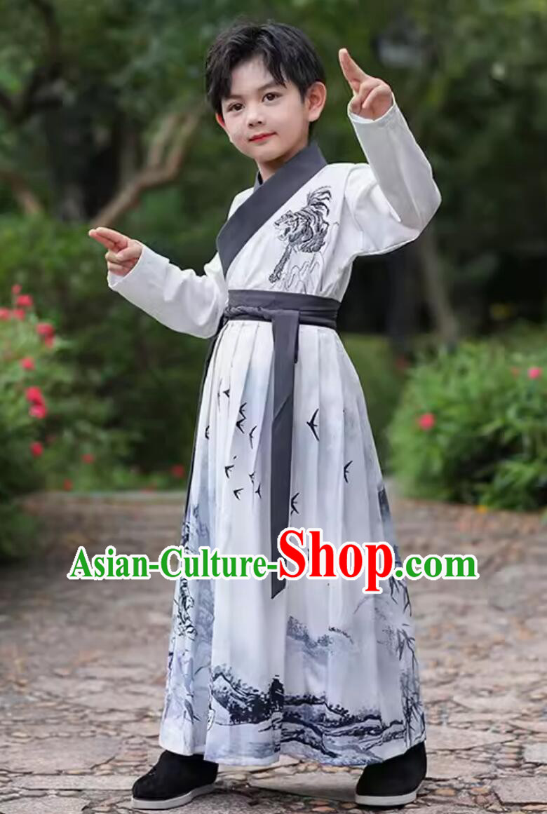 Chinese Children Hanfu Ancient Kids Clothing Ming Dynasty Boy Costumes