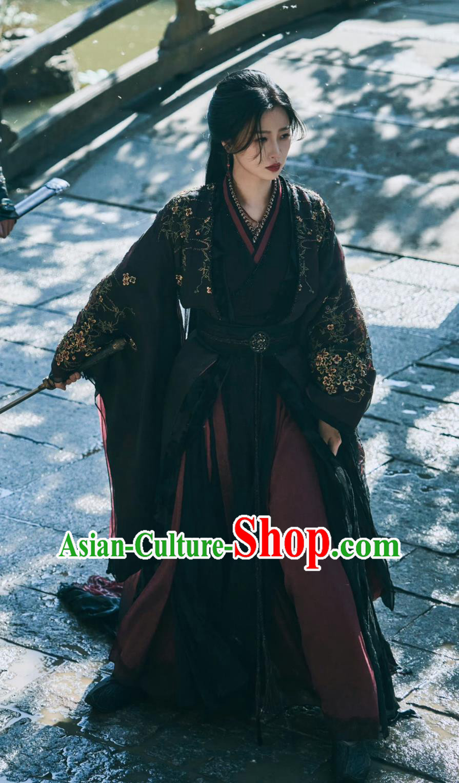 China Ancient Female Swordsman Dresses TV Drama My Journey To You Woman Assassin Yun Wei Shan Costumes