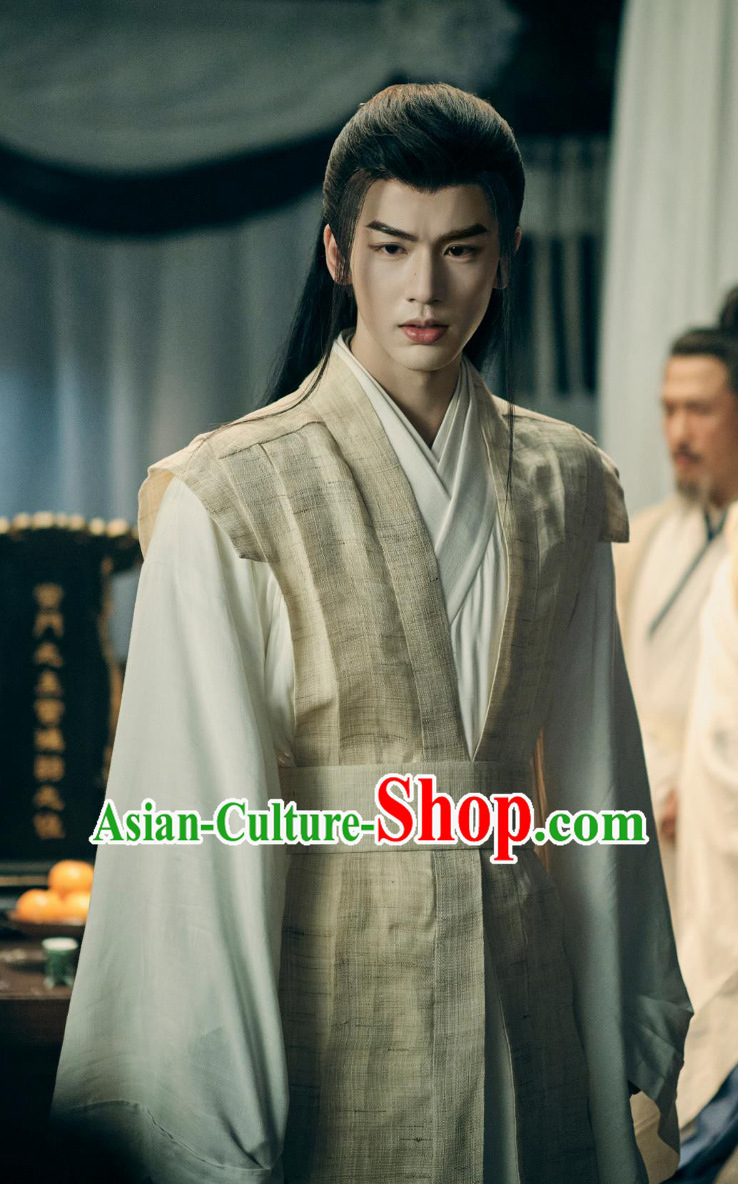 TV Drama My Journey To You Young Childe Gong Zi Yu Mourning Outfit China Ancient Swordsman Garment Costumes