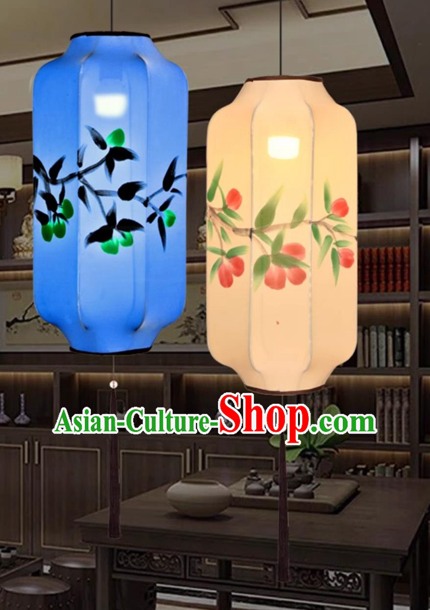 Hand Painted Palace Lantern Traditional Vase Shape Lamp Chinese Classical Lantern