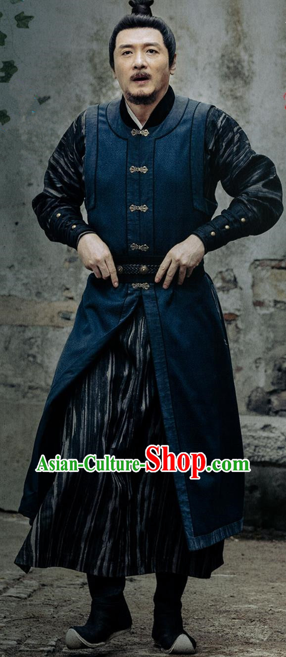 Chinese Historical TV Series Ripe Town Official Leng Clothing Ancient Ming Dynasty Head Constable Outfit