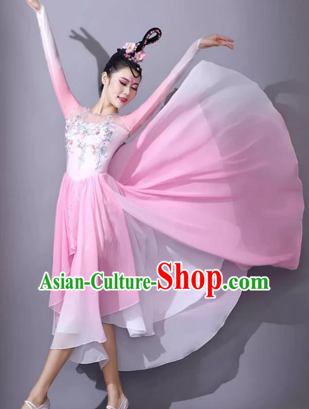 Pink Classical Dance Costume Women Opening Dance Performance Clothing Adult Song Accompaniment Dance Performance Dress
