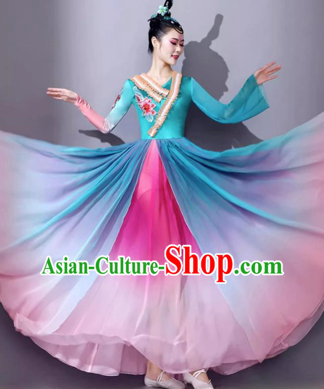Qing Shan Yuan Dai Classical Dance Performance Costume for Female Han and Tang Dance Clothing Chinese Art Exam Big Swing Dress