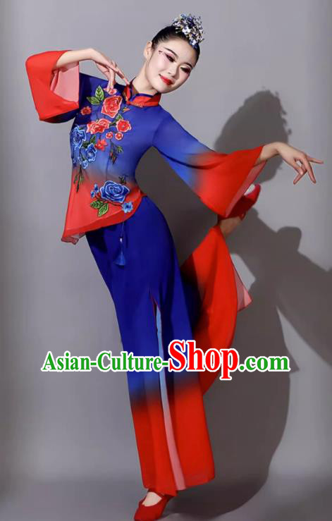 Yangko Costume Classical Dance Clothing Performance Costume Female Fan Dance Outfit