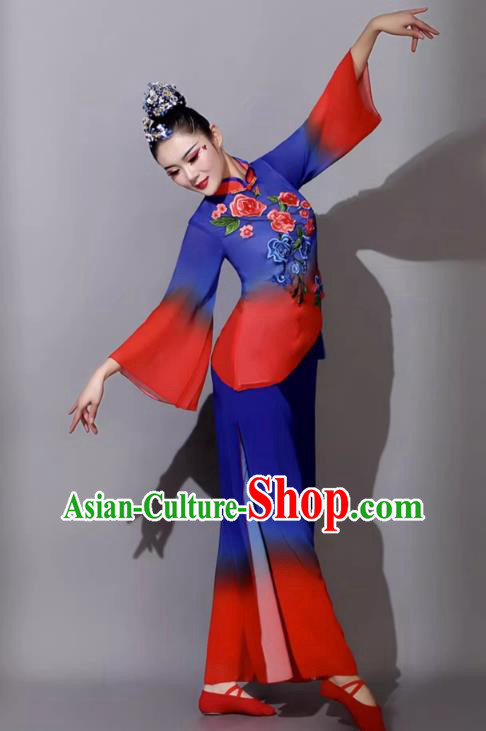 Yangko Costume Classical Dance Clothing Performance Costume Female Fan Dance Outfit