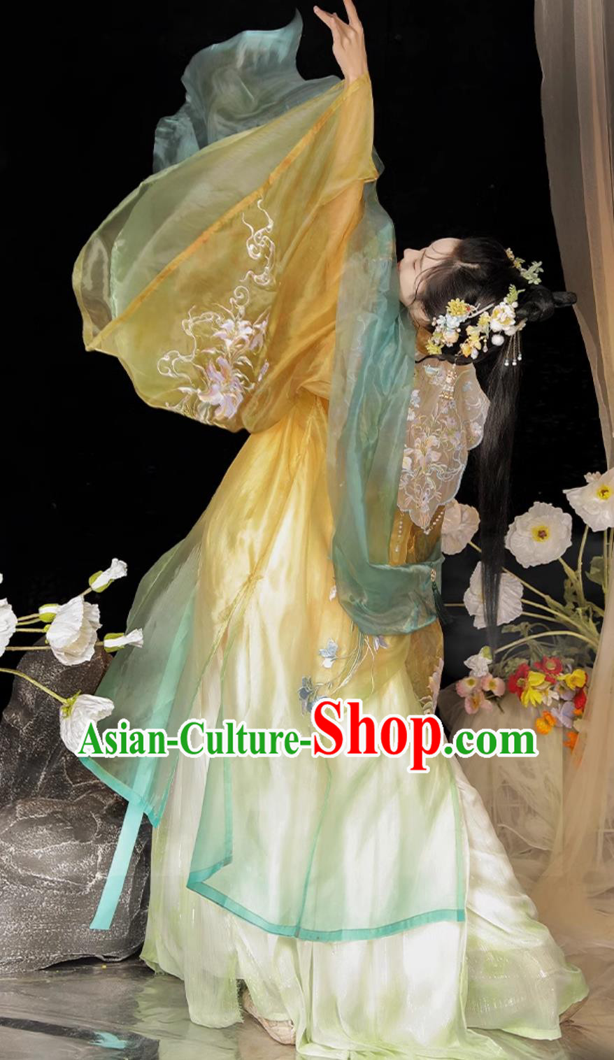 Chinese Ancient Clothing Tang Dynasty Hezi Dress Traditional Hanfu Ancient Princess Fairy Costumes