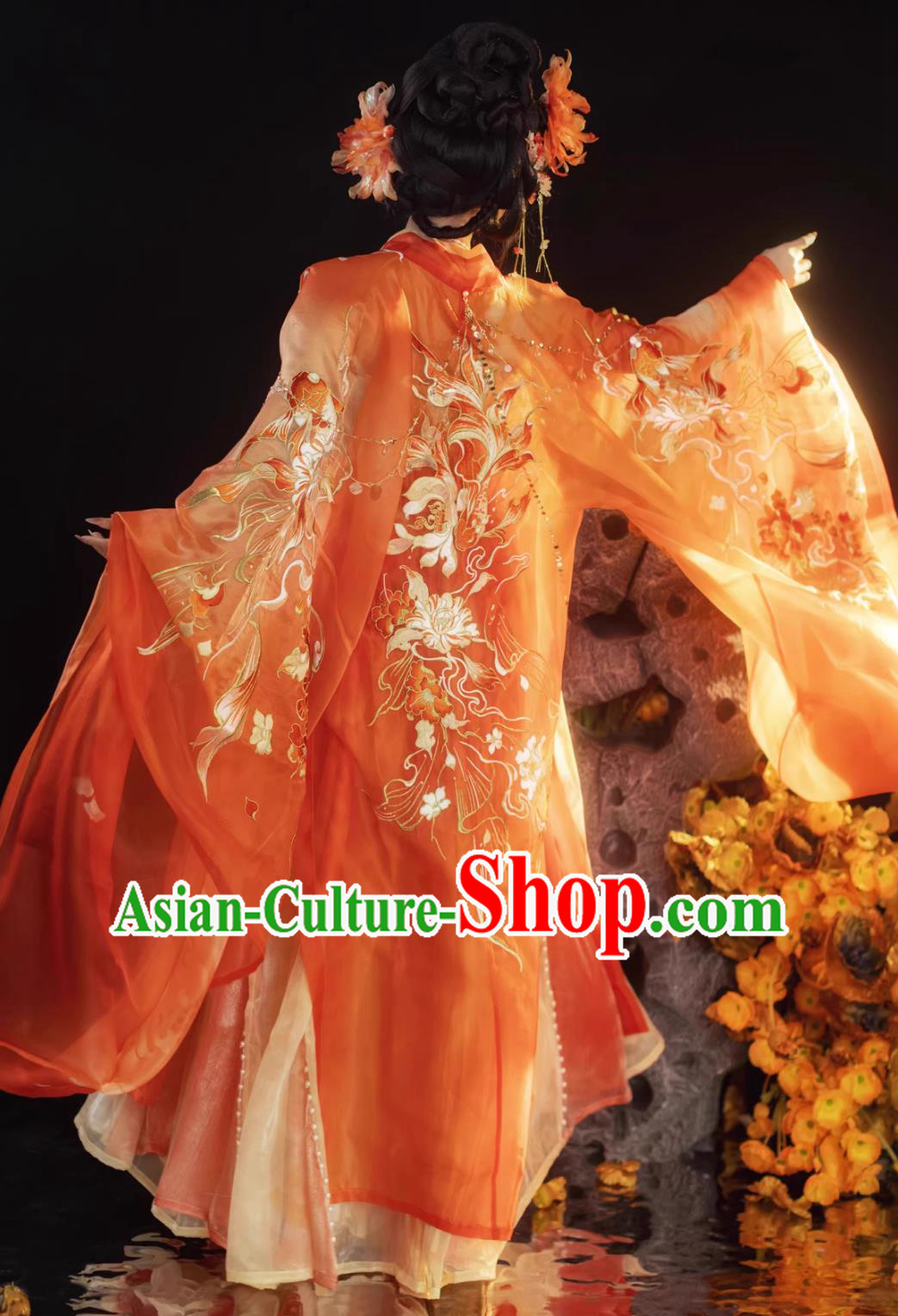 Chinese Tang Dynasty Empress Embroidered Dress Hanfu Online Shop Ancient Noble Woman Garment Costumes