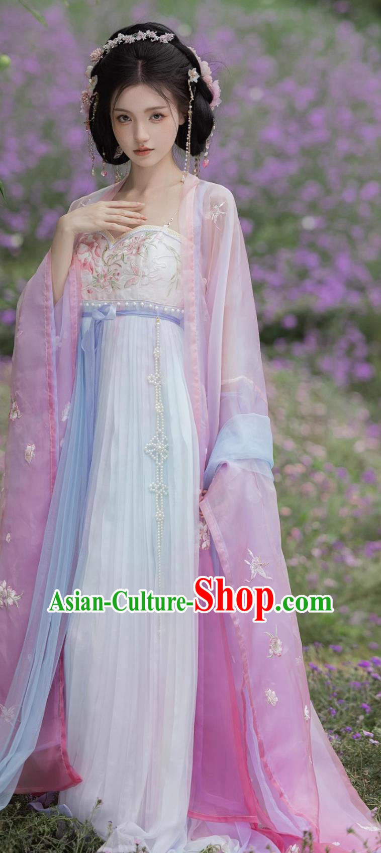 Online Shop Hanfu Chinese Southern Dynasties Princess Embroidered Pink Dresses Ancient Empress Garment Costumes