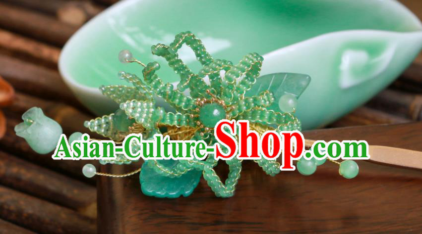 China Retro Qipao Pearl Hairpin Hanfu Hair Jewelry Ancient Princess Headpiece