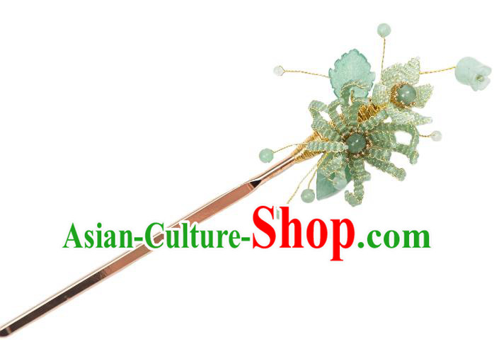 China Retro Qipao Pearl Hairpin Hanfu Hair Jewelry Ancient Princess Headpiece